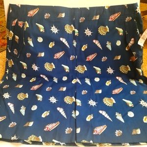 NWT TALBOTS Skort Size 16 Navy w/Shells